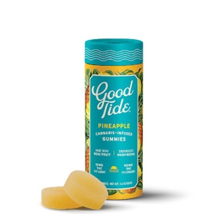 Good tide - PINEAPPLE ROSIN GUMMIES | 10PK | 100MG SATIVA