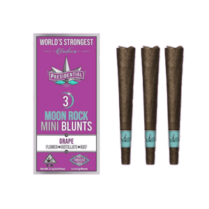 Presidential - GRAPE | MOON ROCK | MINI BLUNT 3PK |  2.1G INDICA