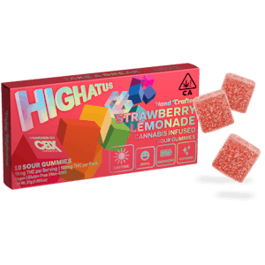 Highatus - STRAWBERRY LEMONADE | SOUR GUMMIES | 100MG HYBRID