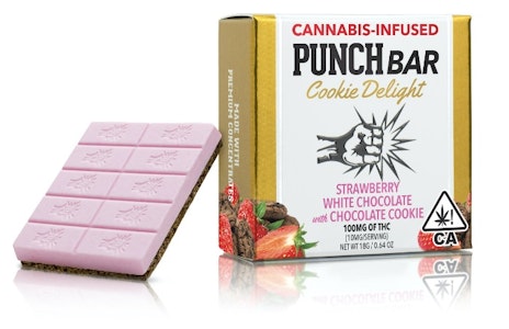 Punch - TRAWBERRY WHITE CHOCOLATE WITH CHOC | COOKIE DELIGHT | SOLVENTLESS | 100MG