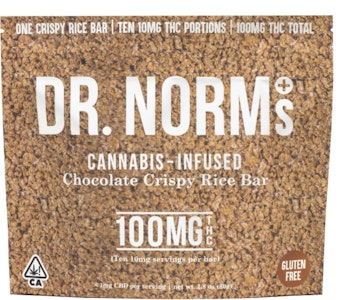 Dr norms - CHOCOLATE CRISPY RICE BAR | 100MG