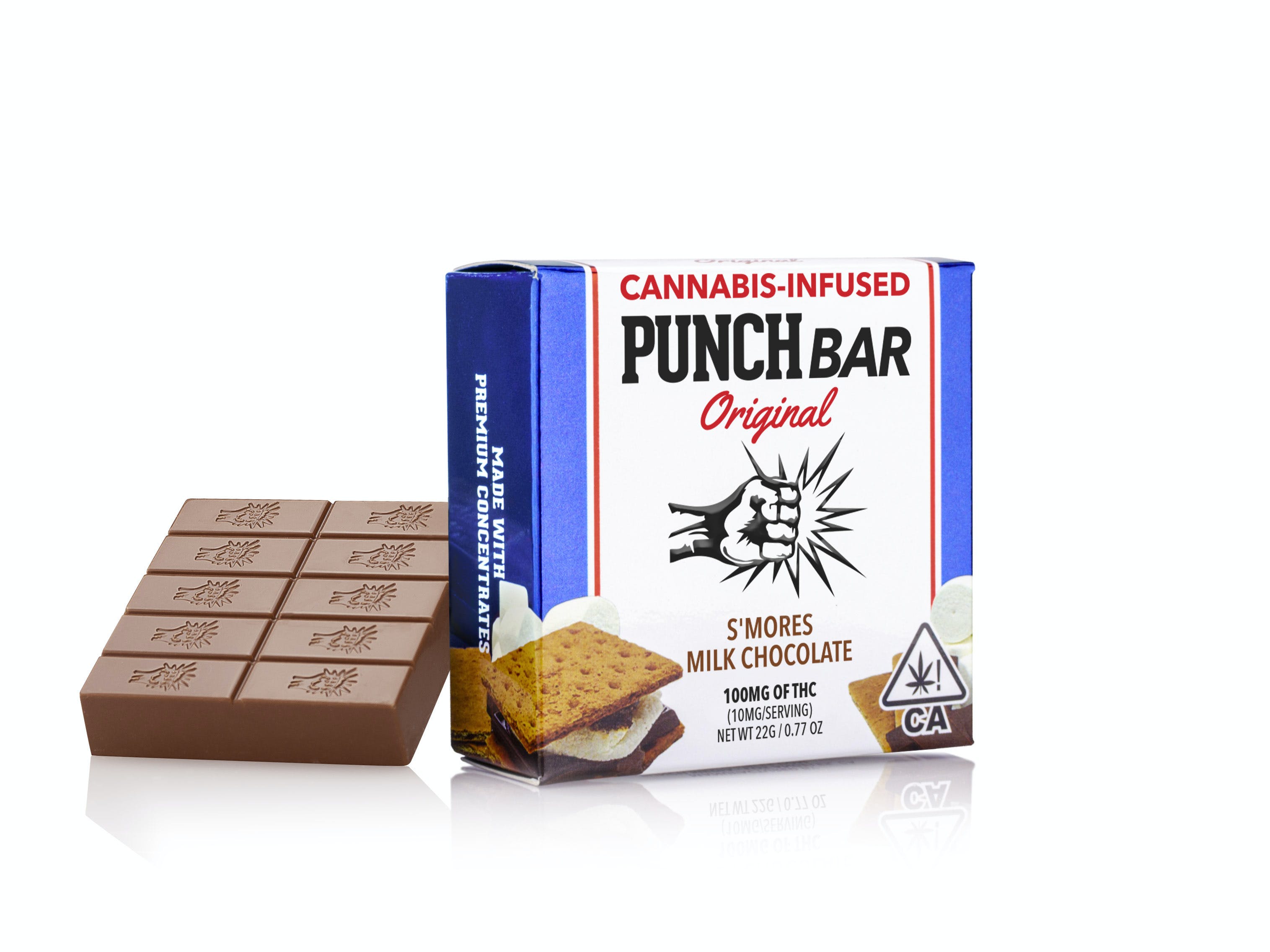 SMORES MILK CHOCOLATE PUNCH BAR | 100MG